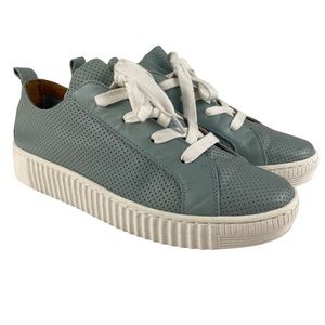 EOS Leather Lace Up Low Top Sneakers - Size 38